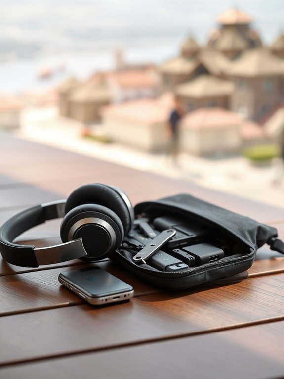 portable high quality audio headphones