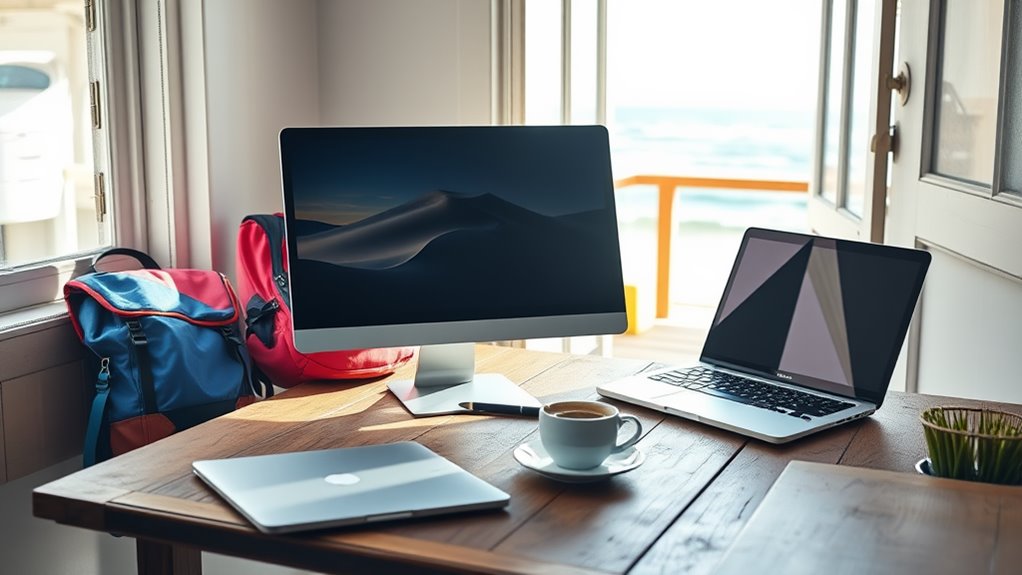 portable travel monitors for nomads