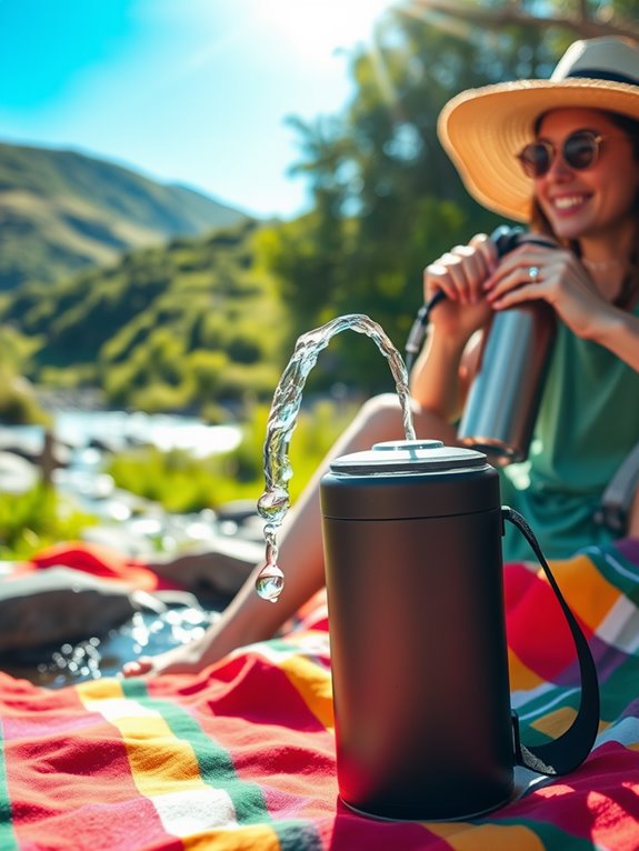 portable water filtration device