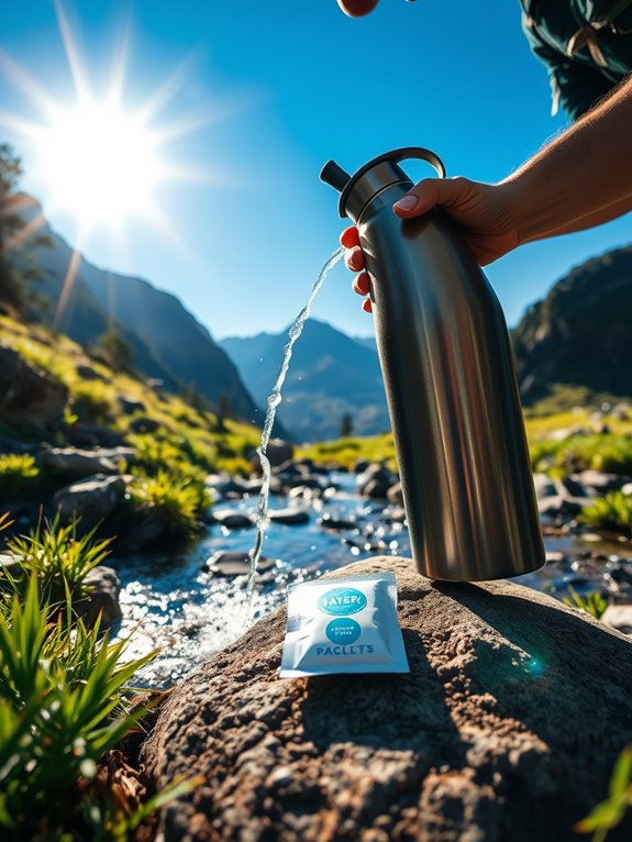 purify water with tablets