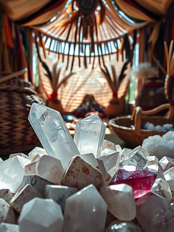 quartz in indigenous rituals