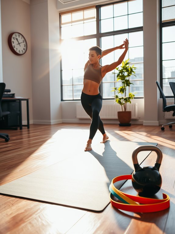quick workout options available