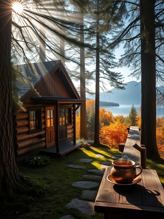 remote woodland retreats available