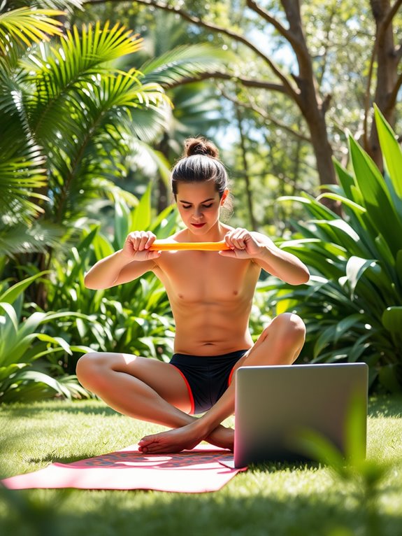 resistance band core exercises
