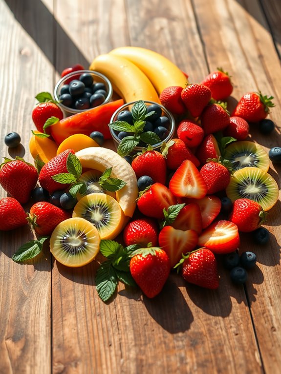 ripe seasonal produce selection