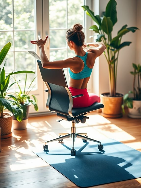 seated torso rotation exercise