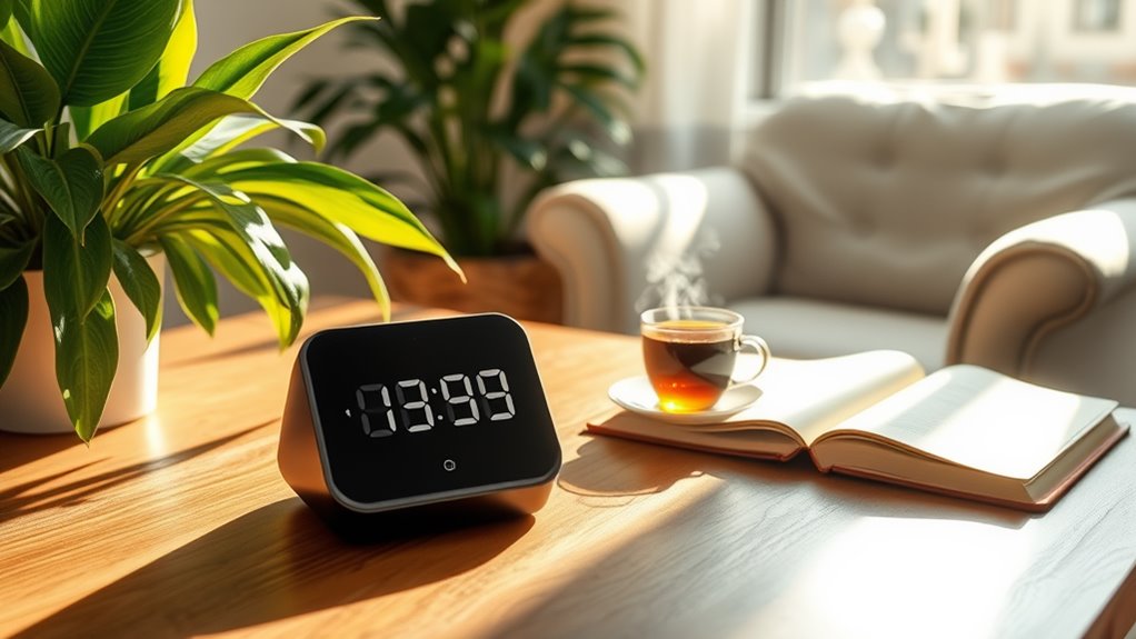 selecting a digital detox timer