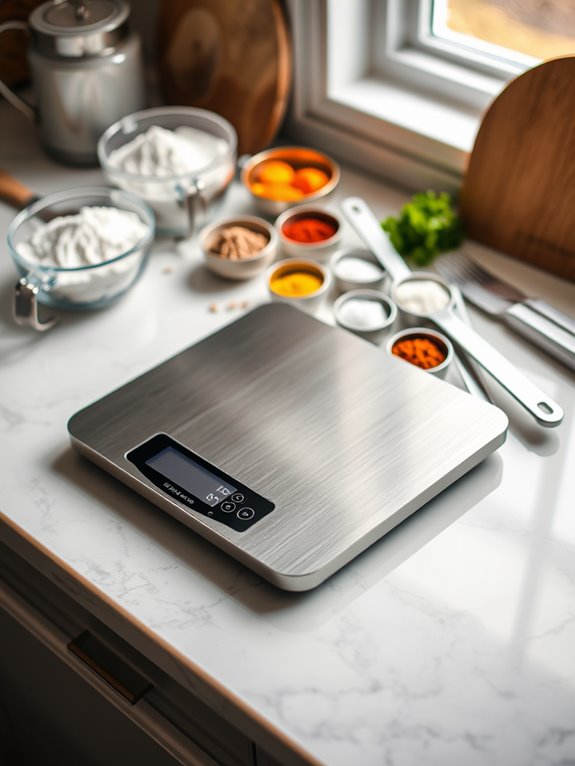 selecting a digital scale