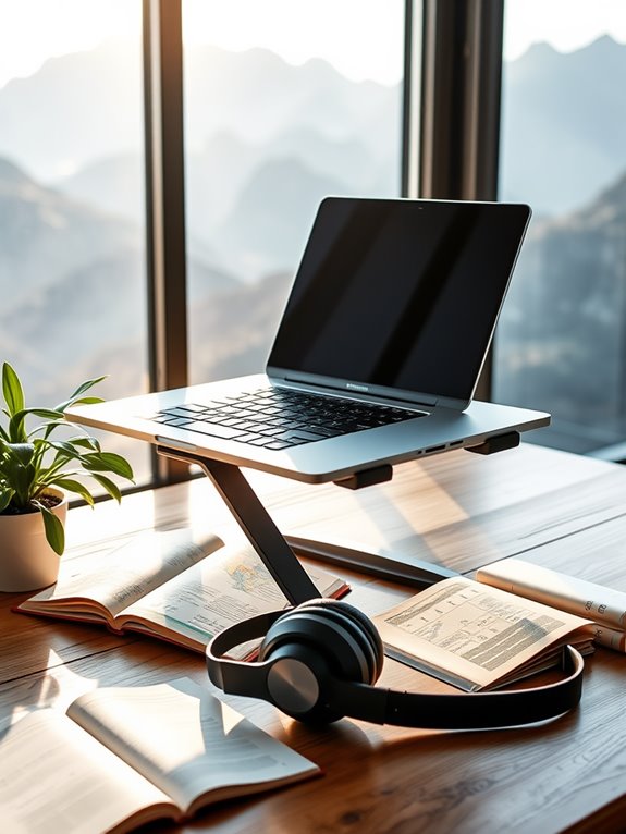 selecting ideal laptop stand height