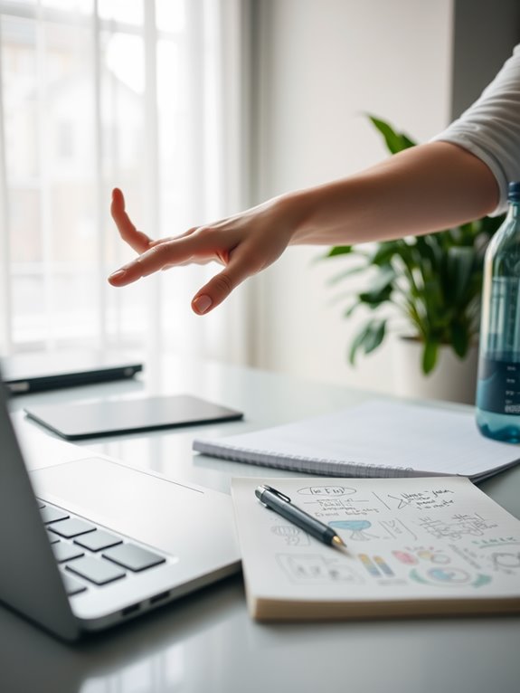 shoulder mobility desk exercise