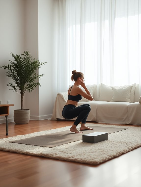 silent bodyweight exercise routines