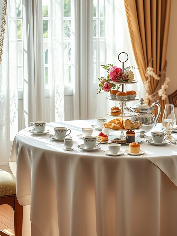 socializing over tea time