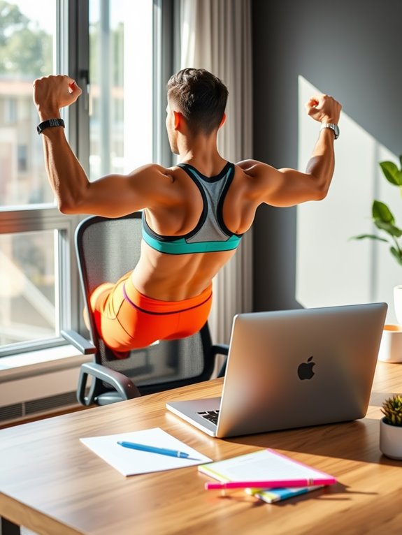 strength training at desk