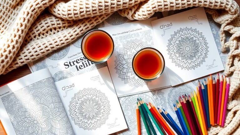 stress relief coloring books
