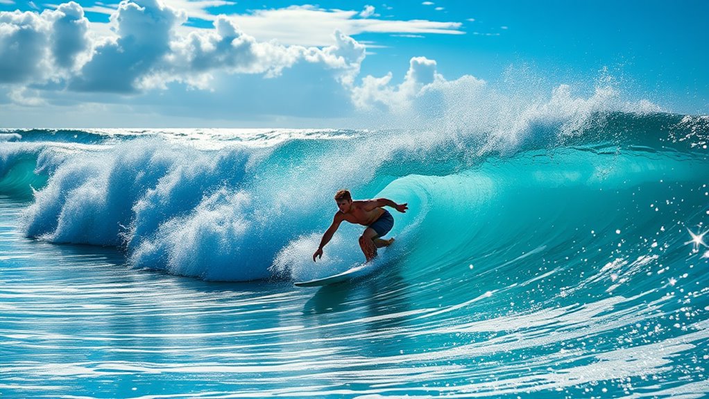 surfing builds physical strength