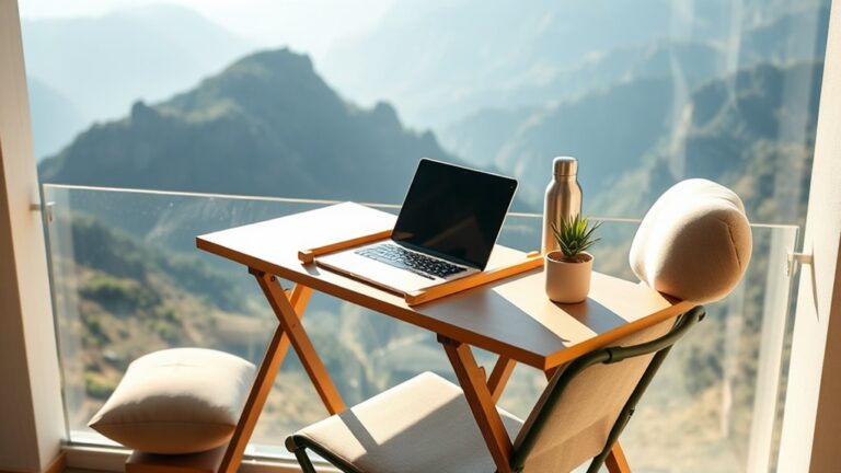 sustainable ergonomic travel workspace