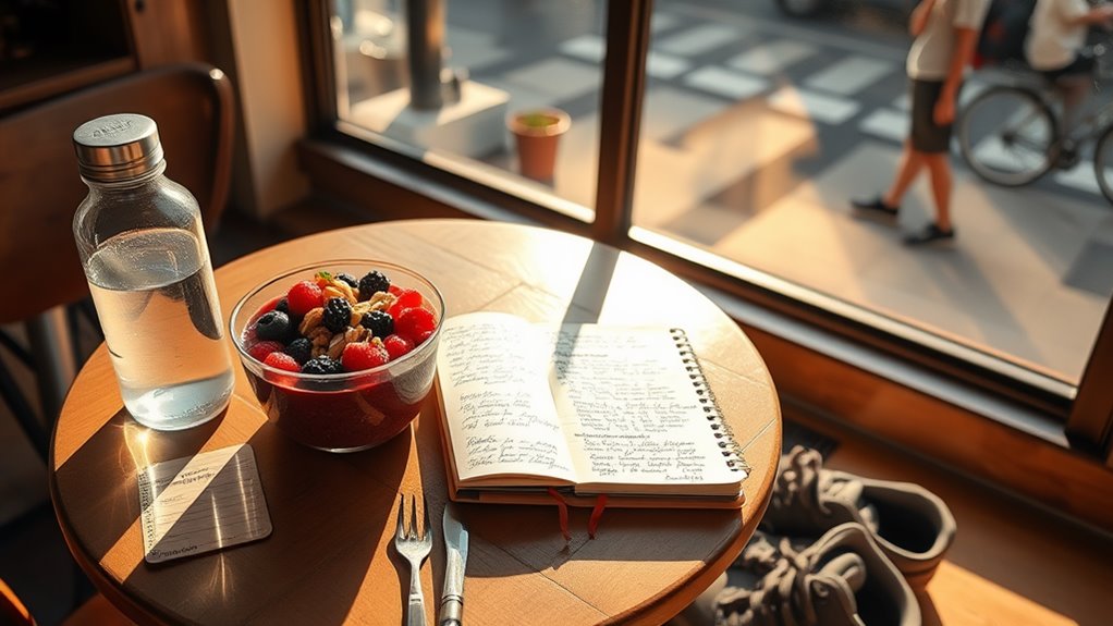 sustainable travel health routines