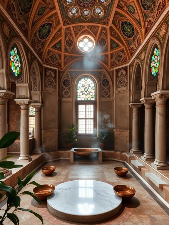 traditional bathhouse architectural features