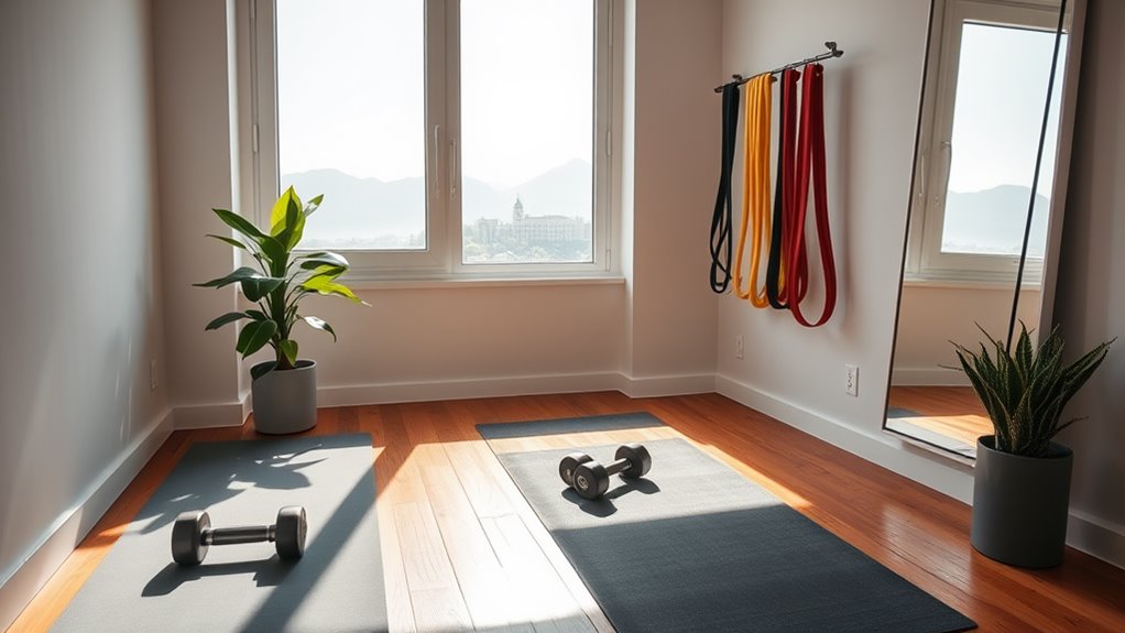 transform airbnb into gym
