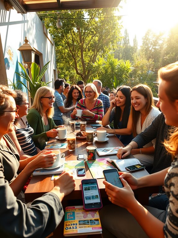 travelers share recommendations together