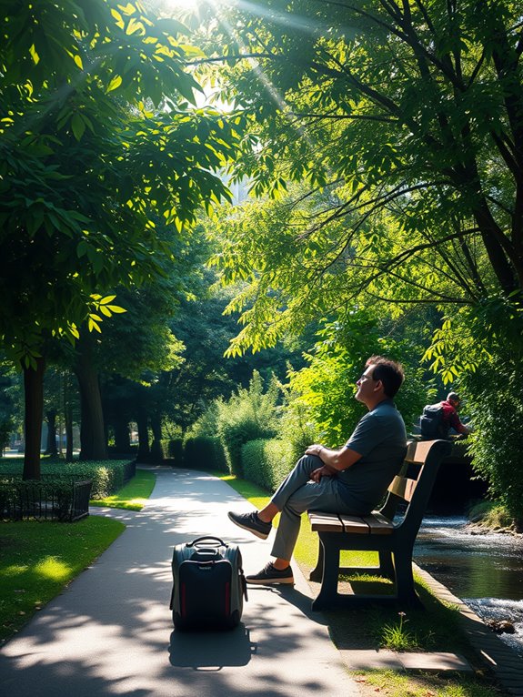 urban travel and greenery
