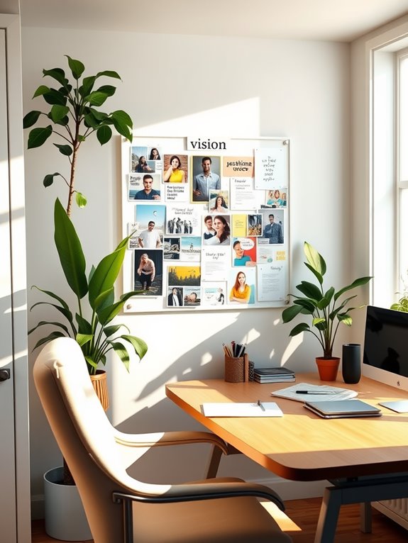 visible vision board placement