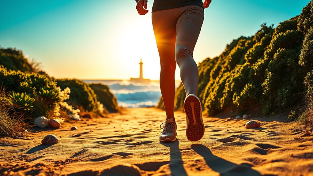 walk daily while traveling