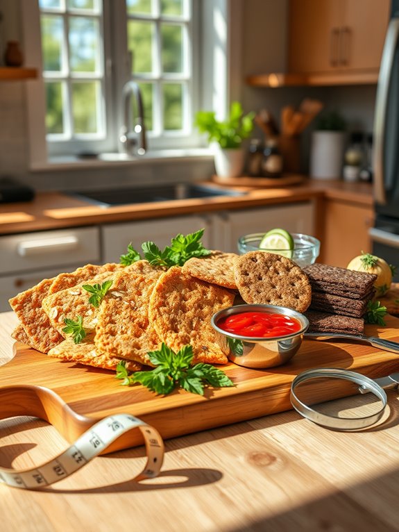 whole grain cracker selection