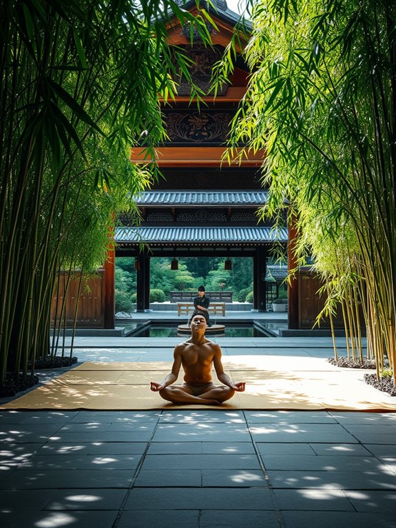 zen temples and meditation