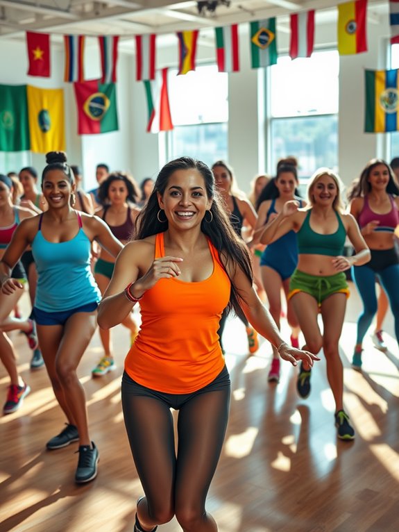 zumba s lively energetic atmosphere